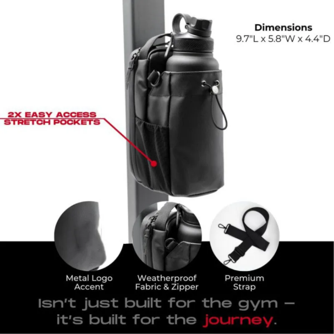Premium Gym Bottle Holder Bag – Secure Your Essentials, No Drops, Perfect for Workouts