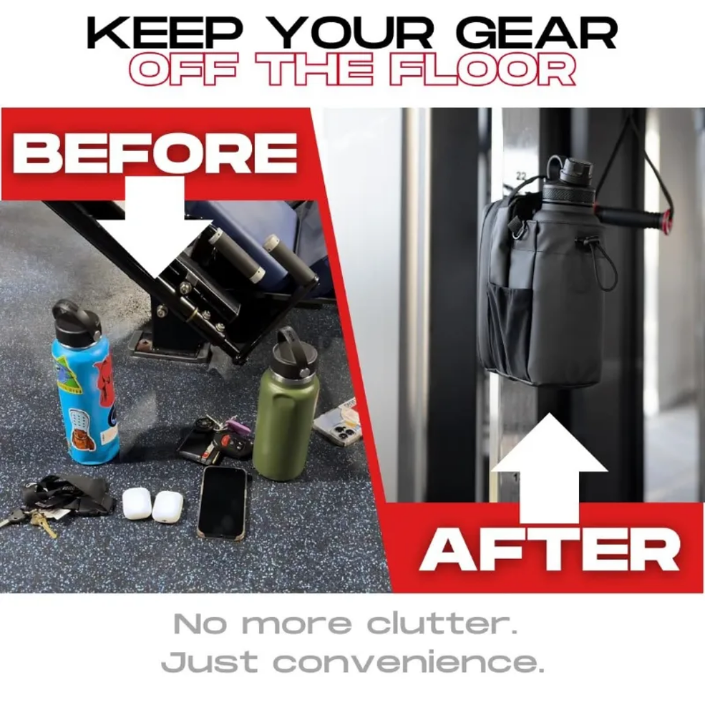 Premium Gym Bottle Holder Bag – Secure Your Essentials, No Drops, Perfect for Workouts