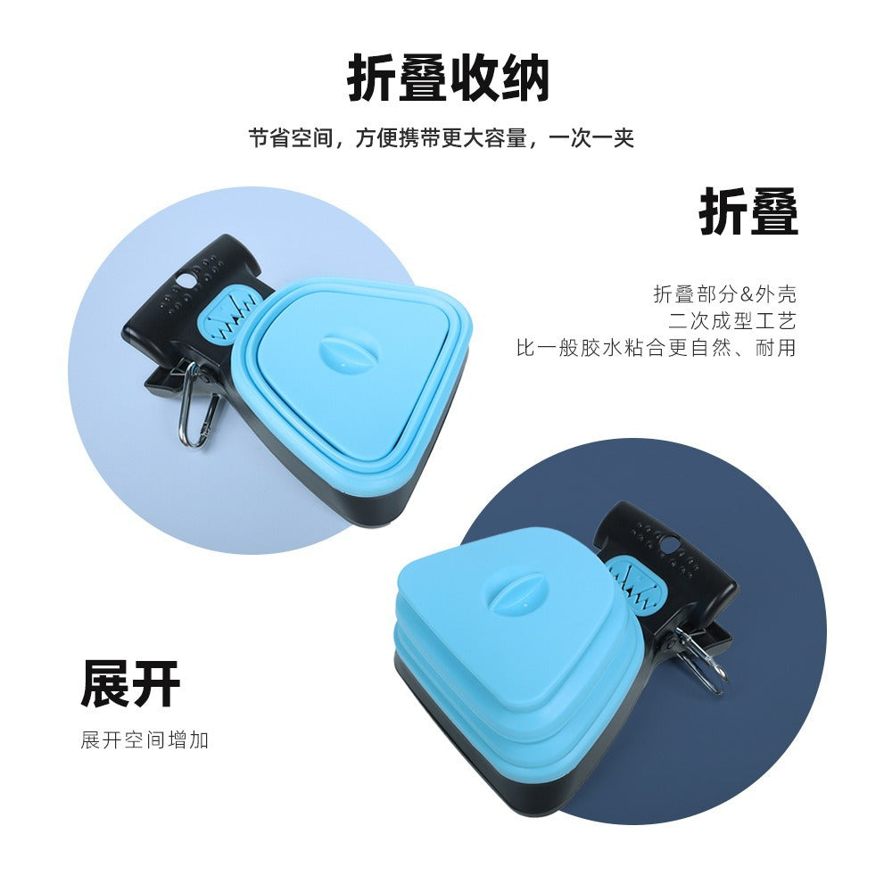 Pet Toilet Pickup Dog Out Portable Dog Poop Clip Walking Dog Folding Poop Shovel Garbage Bag Cat Poop Picking Artifact