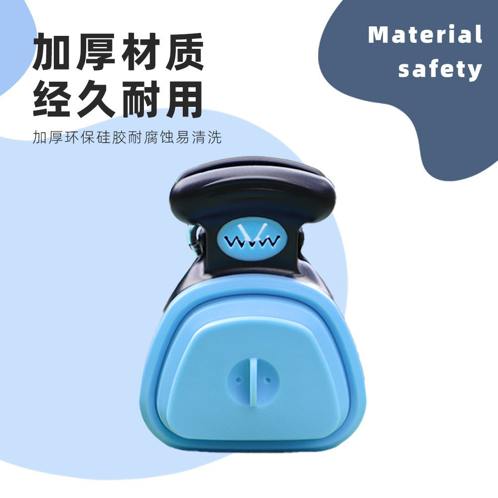 Pet Toilet Pickup Dog Out Portable Dog Poop Clip Walking Dog Folding Poop Shovel Garbage Bag Cat Poop Picking Artifact