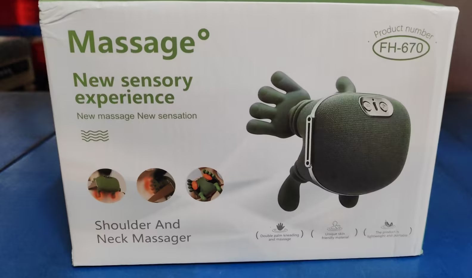 Electric Neck And Shoulder Muscle Massager Wireless Shoulder And Back Kneading Massage Shawl Neck Masajeador Relax Pain Relief