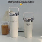 BOTELUXE™ Insulated Tumbler with Handle & Straw